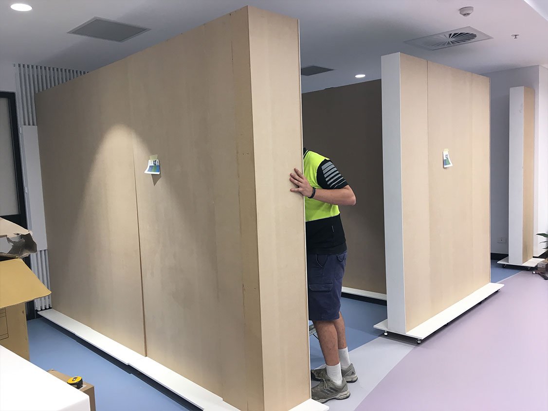 Microsoft Walls portable walls without graphics