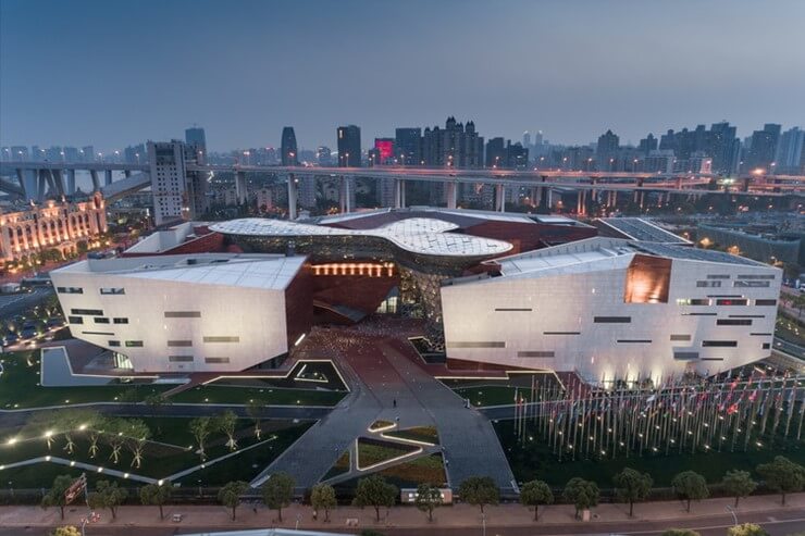 shanghai trade shows big hall