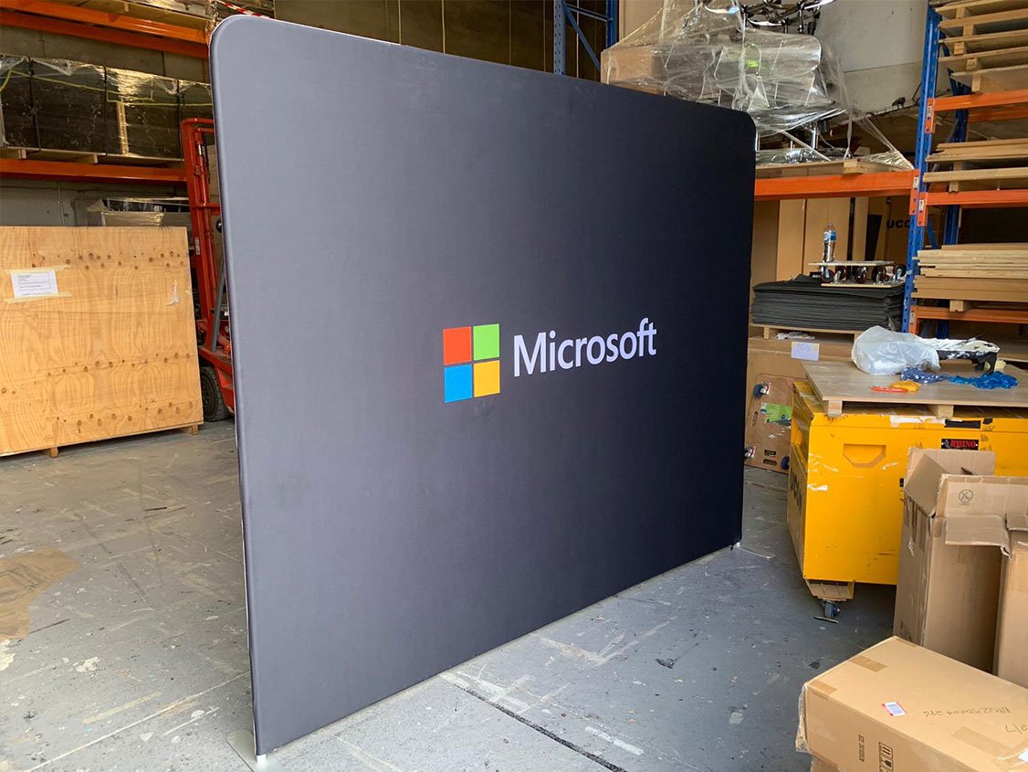 Microsoft Tension Fabric Wall in UCON Factory