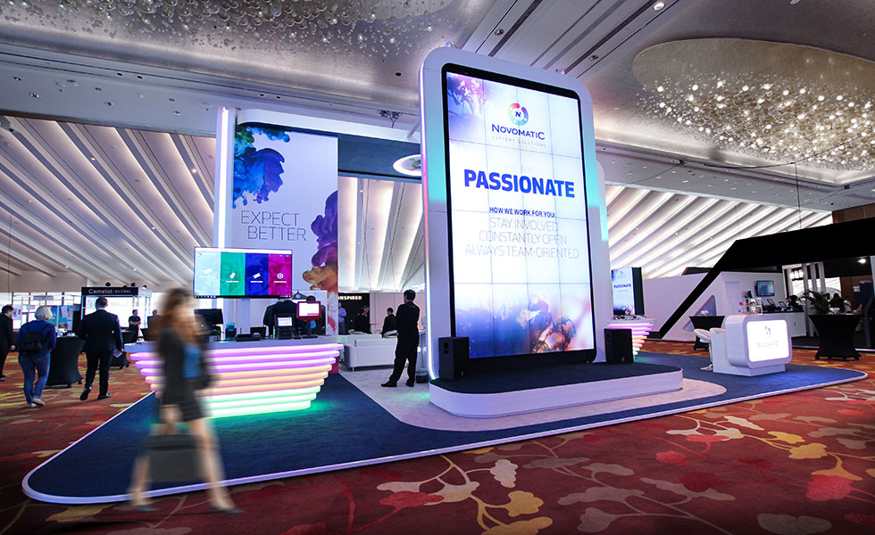 View of Large LED Screen within trade show