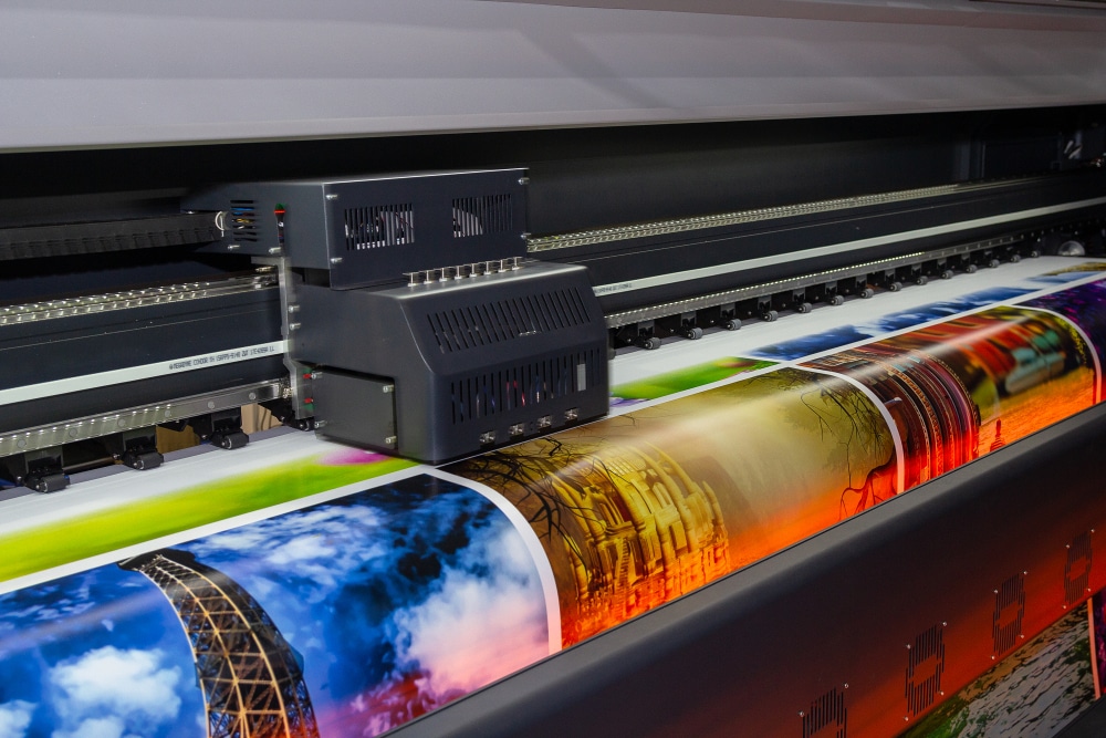 Digital printing large roll