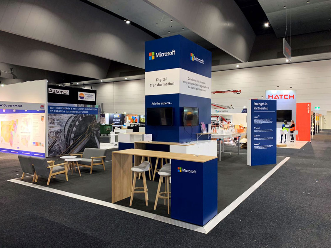 Microsoft IMARC Stand in Melbourne MCEC