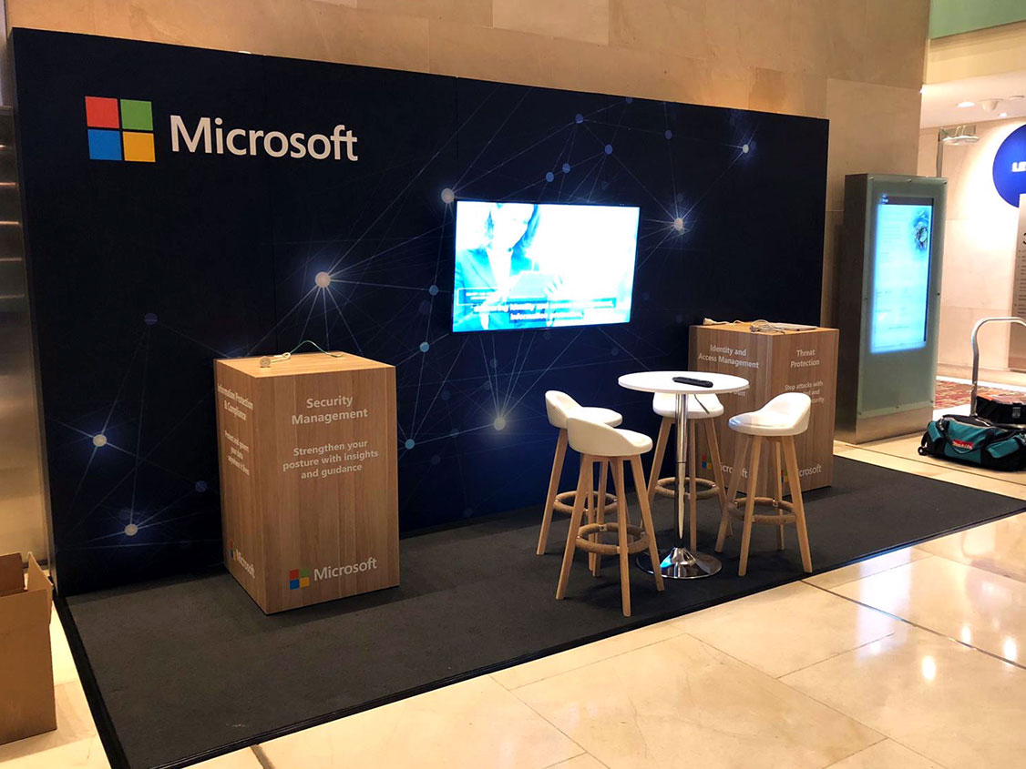 Microsoft Misc booth at Sydney CBD