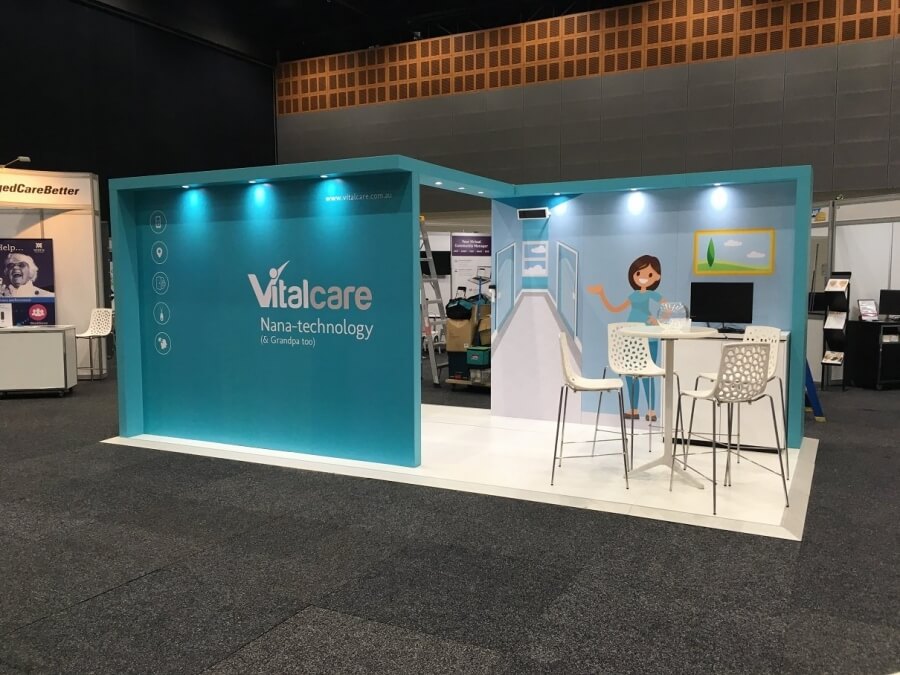 Expo booth for Vitalcare for exhibition in Sydney