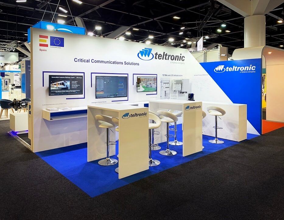 Custom Expo booth for Teltronice for exhibition in Sydney